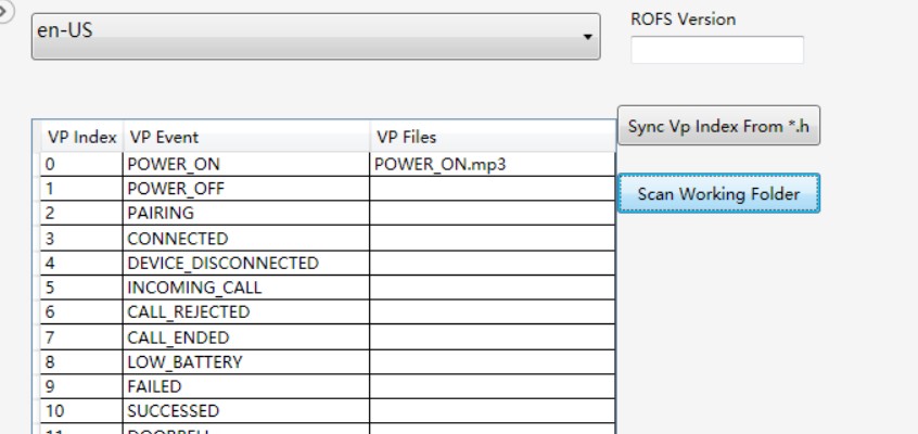config提示音添加完成之后界面
